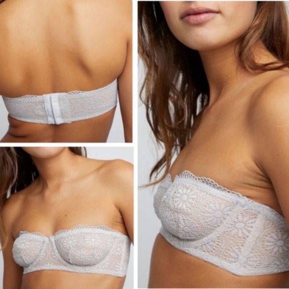 Free People Starla Underwire Lace Bra in Skies - Picture 2 of 6